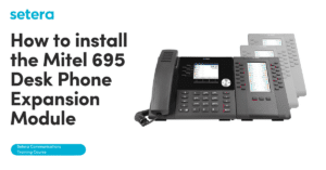 Mitel 695 Extension Bar Installation